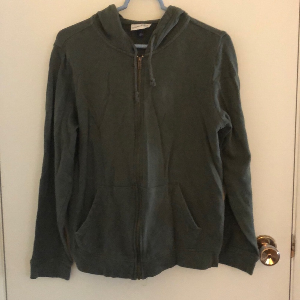 Army green light weight hoodie